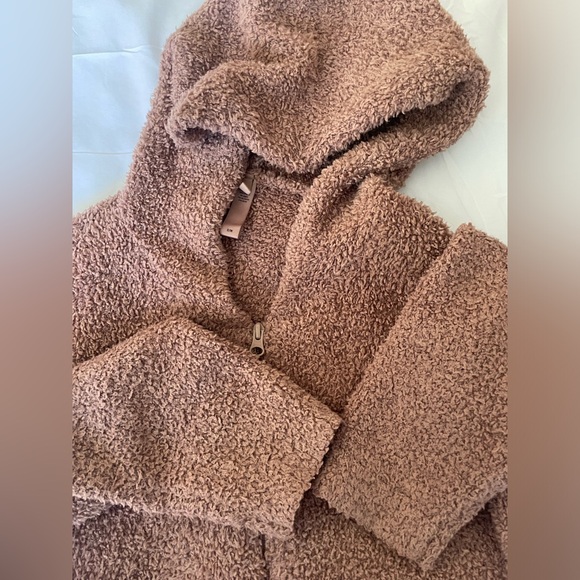 Skims Teddy Drawstring Cozy Kardashian Lounge Pants & Hoodie Jacket Size S/M 🤎 - Picture 6 of 8